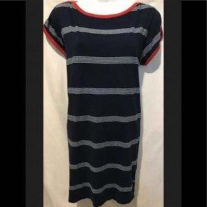 KNITTED DOVE Dress Tunic Striped Nautical Shift